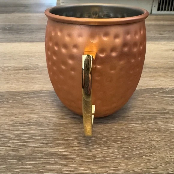 Moscow Mule Copper Plated Stainless Steel Hammered Mug Cup - Picture 4 of 6